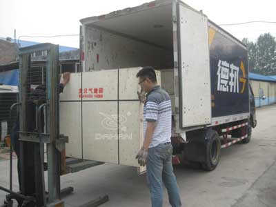 臥式氣流篩分機(jī)發(fā)貨現(xiàn)場